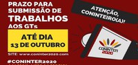 Coninter 2020 recebe submissão de trabalhos até 13 de outubro