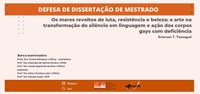 Defesa de dissertação de mestrado