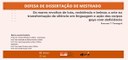 Defesa de dissertação de mestrado