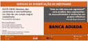 Novas defesas de dissertação no PPGECH