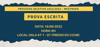 Orientações para a prova escrita - processo seletivo de ingresso em 2023