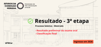 Processo Seletivo 2026: RESULTADOS PRELIMINARES - 3ª etapa e classificação final