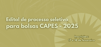 Publicado Edital de processo seletivo para bolsas CAPES - 2025