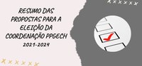 Publicado resumo de propostas para  eleição da Coordenação do PPGECH