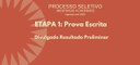 Resultado preliminar da prova escrita foi publicado