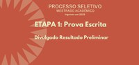 Resultado preliminar da prova escrita foi publicado